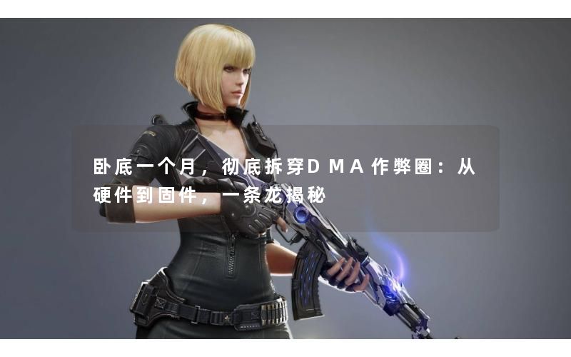 卧底一个月，彻底拆穿DMA作弊圈：从硬件到固件，一条龙揭秘
