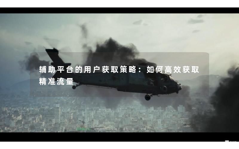 辅助平台的用户获取策略：如何高效获取精准流量