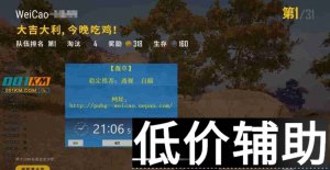 <b>绝地求生薇草辅助：引擎绘制技术，全网独家首发！</b>